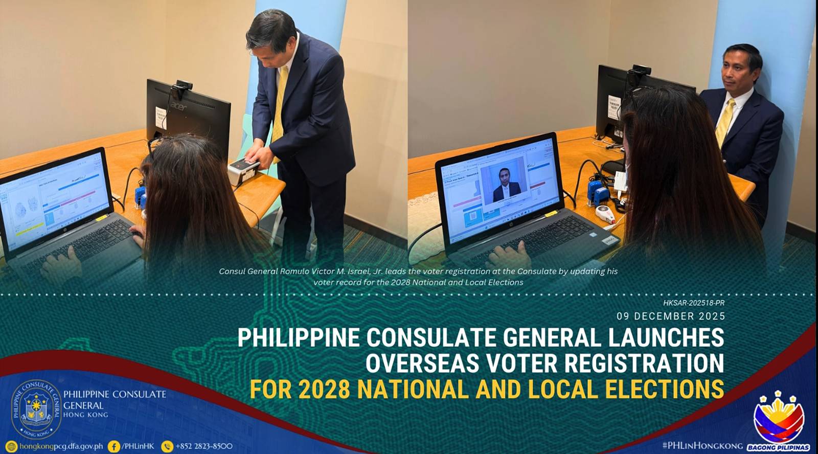 philippine consulate hong kong launches online voter registration philippine elections 2028